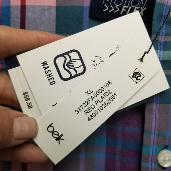 Crown & Ivy Shirt Mens XL Multicolor Plaid Long Sleeve Button Up Classic NWT - Picture 4 of 12